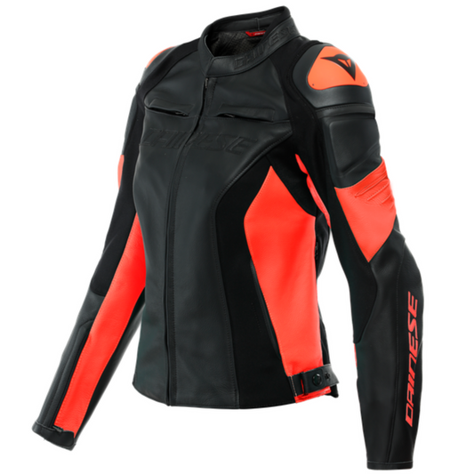 Blouson moto en cuir femme Dainese d'occasion