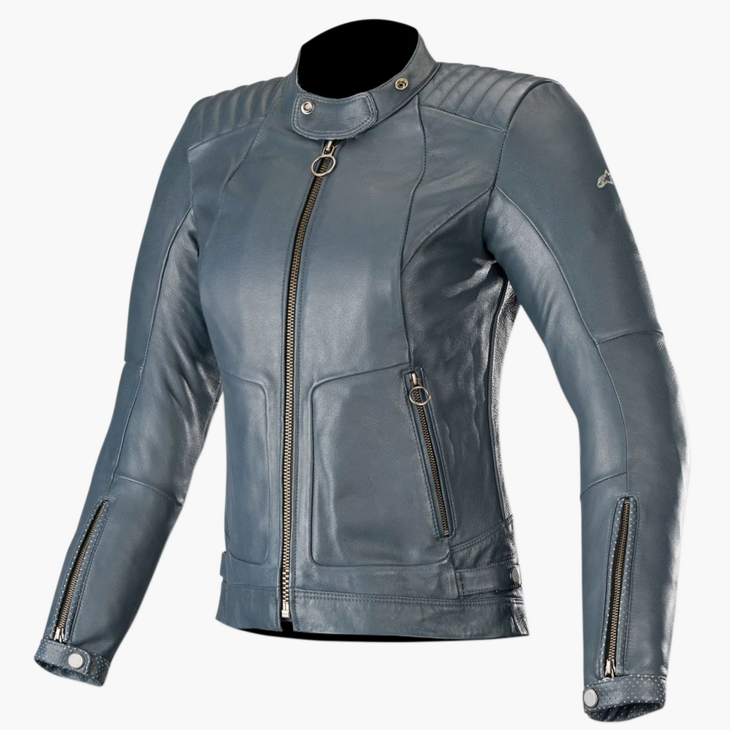 Blouson moto en cuir femme Alpinestars d'occasion